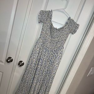 Urban Outfitters Smocked Top Midi Dress